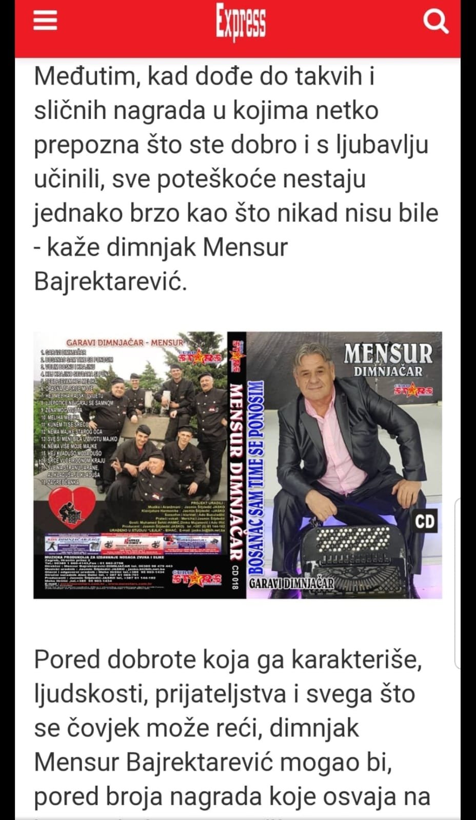 Euro Stars - Mensur Bajraktarevic